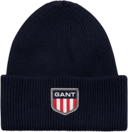 Retro Shield Beanie - Evening Blue